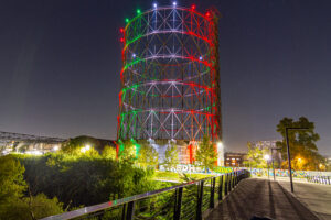 Illuminazione Gazometro Roma