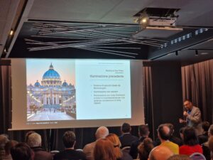 Presentazione dell'evento in cui si mostra il case study della basilica di San Pietro