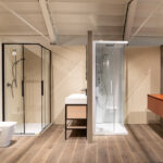 Illuminazione showroom arredo bagno