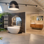 Illuminazione showroom arredo bagno