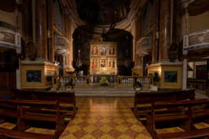 illuminazione polittico chiesa delle Grazie
