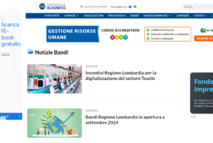 homepage sito rassegna business