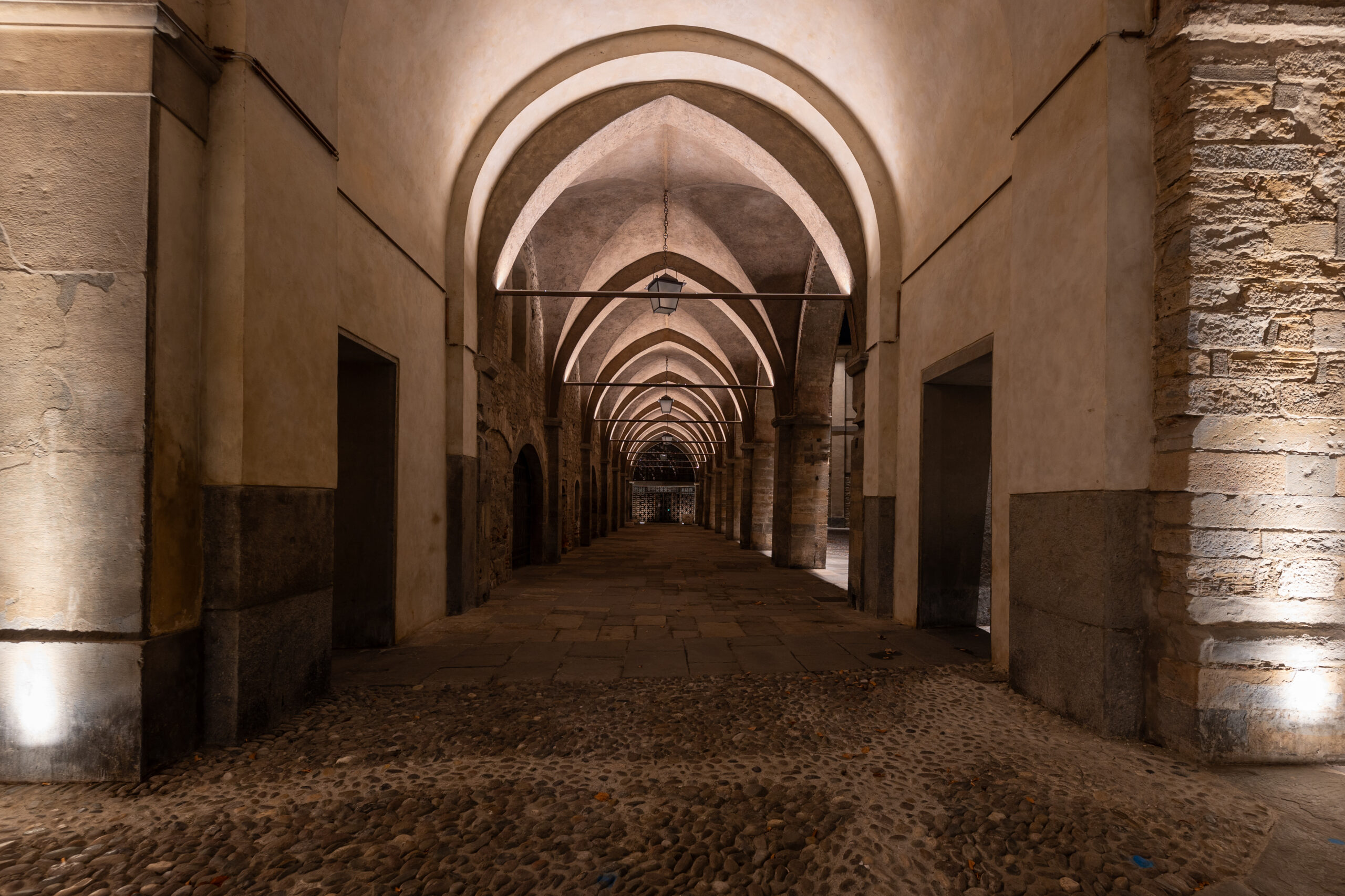 illuminazione cittadella viscontea bergamo