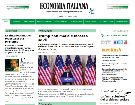 homepage economia italiana