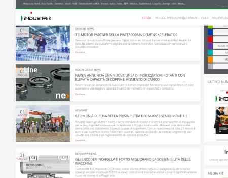 homepage sito industria online
