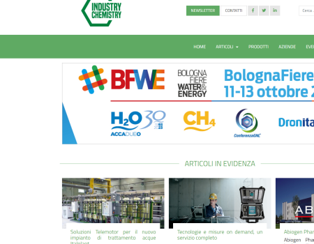 homepage sito industry chemistry
