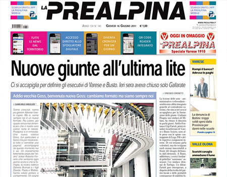 copertina la prealpina