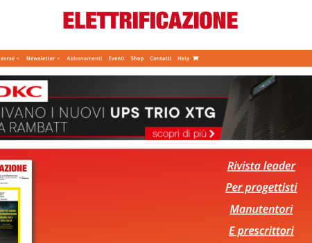 home page sito web elettrificazione