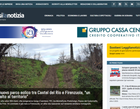homepage sito leggi la notizia
