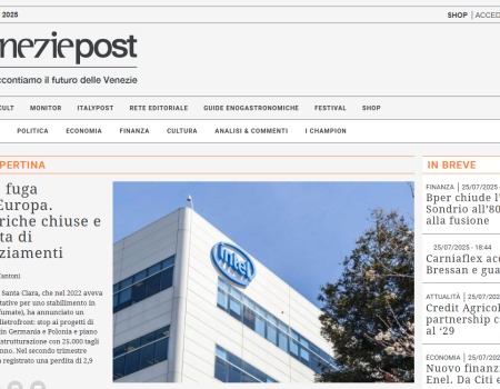 homepage sito venezie post