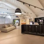 Illuminazione showroom arredo bagno