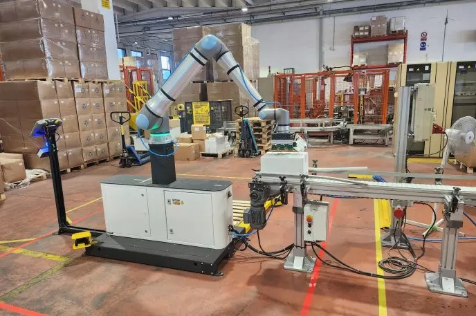 cobot per pallettizzazione industriale